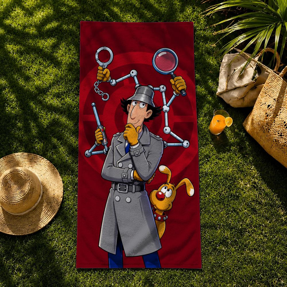 Cartoon Inspector Gadget Towel Towel beach towel, quick drying absorbent bath towel for Swim,Gym,Camping,Outdoor hot