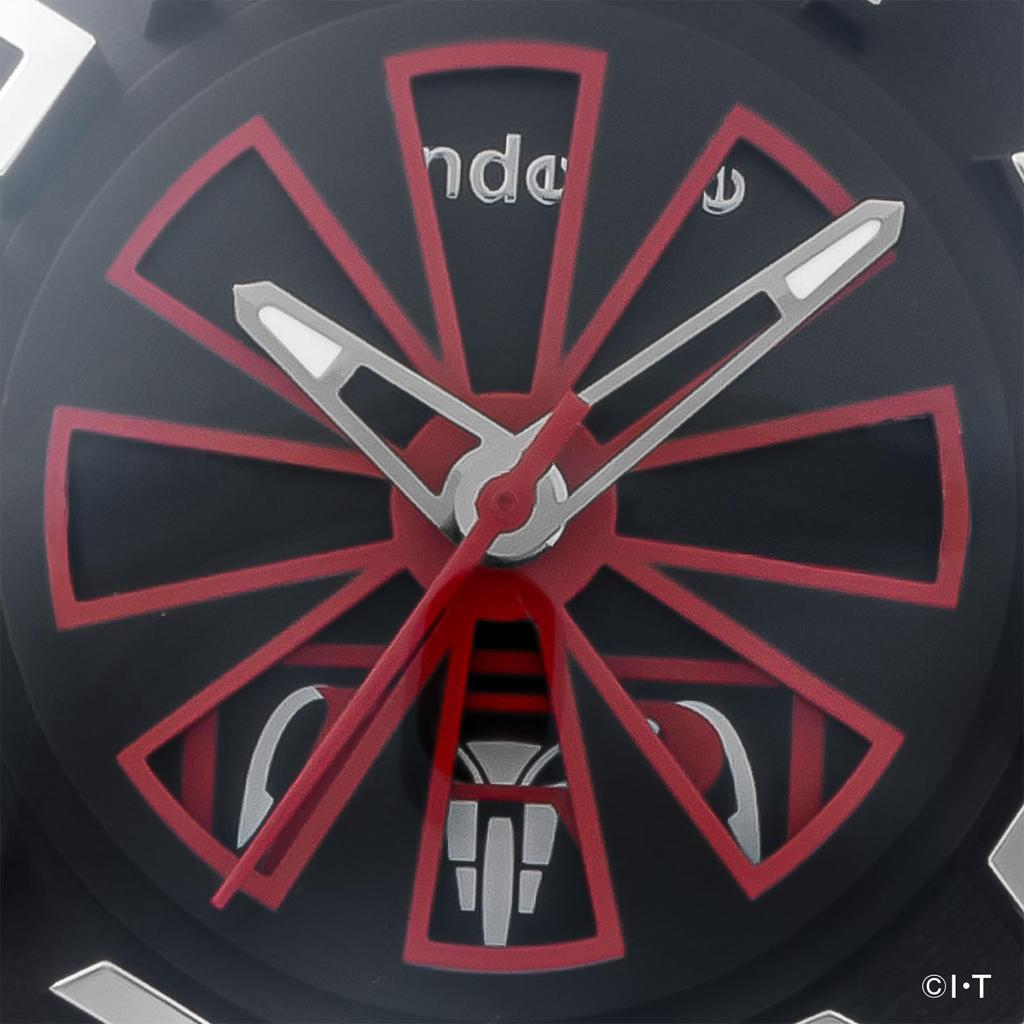 Kamen Rider 1 Collaboration 5 ATM Water Mineral Black [TENDENCE] Watch, Quartz, Resistant, Glass, Dial, TY023019, Men's [Authentic]