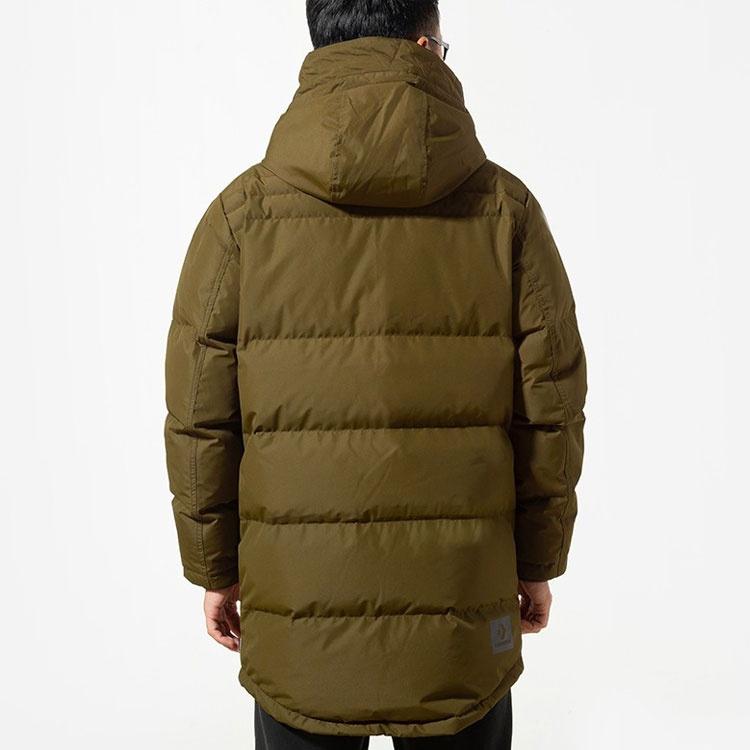 Converse Mid-Length Down Fill Puffer Jacket Asia Sizing 'Olive Green' Men's 10019323-A02