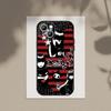 E-Emily The Strange  Phone Case For Apple iPhone 15,14,13,12,11,XS,XR,X,8,7,Pro,Max,Plus,mini Silicone Black Cover