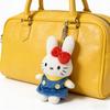 10cm Cute Miffy Bunny Plush Keychain - Red Bow Soft Rabbit Bag Charm for Girls, Cute Purse & Car Key Birthday Pendant Gift
