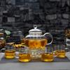 600/800/1000ml Heatable Glass Tea Set Filterable Heat-resistant Thickened Glass Teapot High Borosilicate Glass Flower Tea Pot