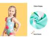 2025 Neuer Mädchen Flamingo 3D Rüschen Einteiler Badeanzug