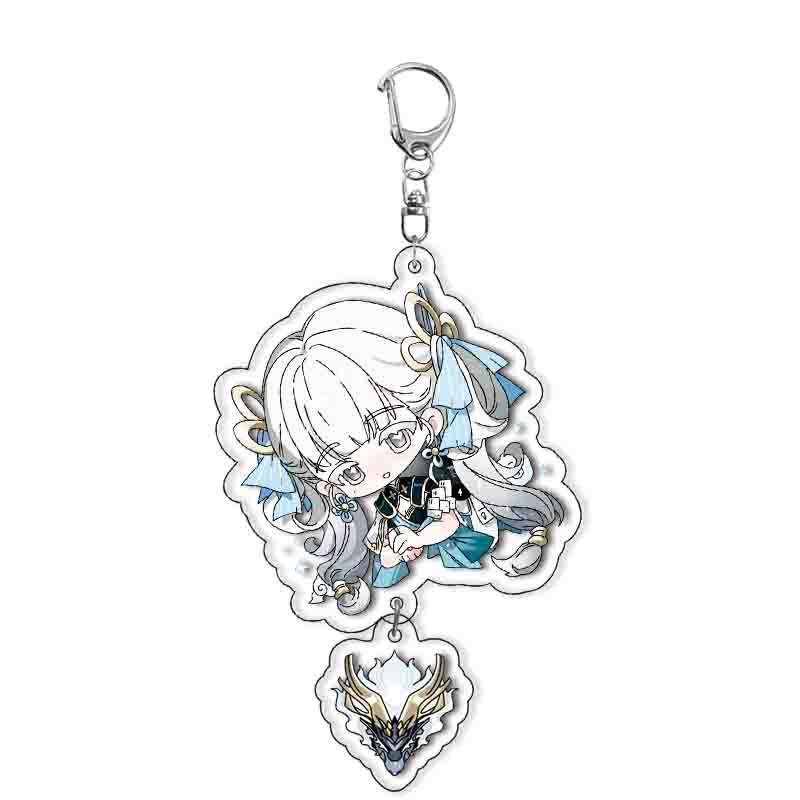 

Игра Бушующие волны Q Версия Брелок Цзяньсинь Цзиянь Анькэ Акриловый брелок Милый кулон Шавейро Брелок для женщин мужчин Подарок