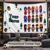 Stardew Valley Personalized Tapestry Support Custom Name, Wall Art Home Decoration