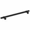 Furniture Handles 5 Pcs Black 192 Mm Stainless Steel