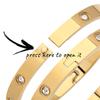 6mm 4mm Stainless Steel Bangles For Women Bracelets On Hand Lady Women's Fashion Jewelry Rhinestone Designer Gift Titanium Steel
