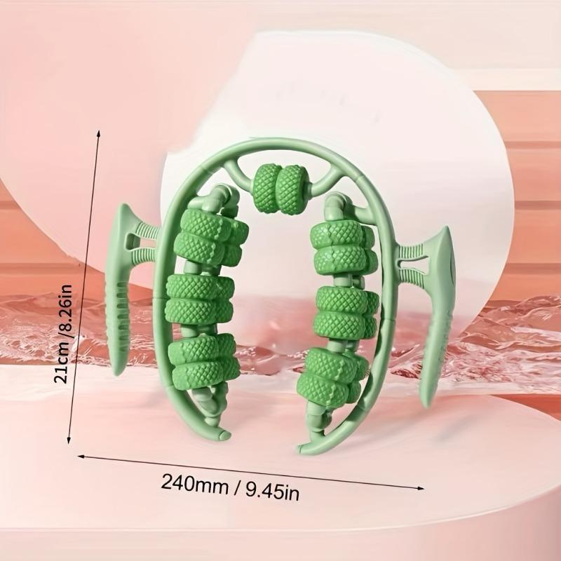 1pc 360° Dual Action Massage Roller-Muscle Relaxation & Slimming for Waist/Leg/Arm, PP Material Home Massage Tool,massage Roller