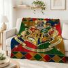 Hogwarts Four Houses Flannel Blanket Soft Warm Fleece Blanket For Living Room Air Conditioner Room Lightweight Home Decor Gift For Friends