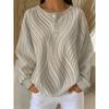 Barcode Waffle Sweatshirt, Retro Blue And White Water Wave Swirl Texture, Individual Age-Reducing Button Long Sleeve Sweatshirt