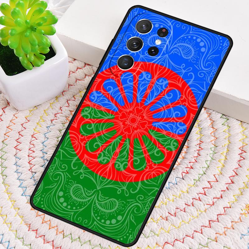 Gypsy Aromanian Romani Flag Silicone Phone Case For Samsung Galaxy note 10 pro S26 S25 S24 S23 S22 S21 Plus S25Ultra Capa Cover