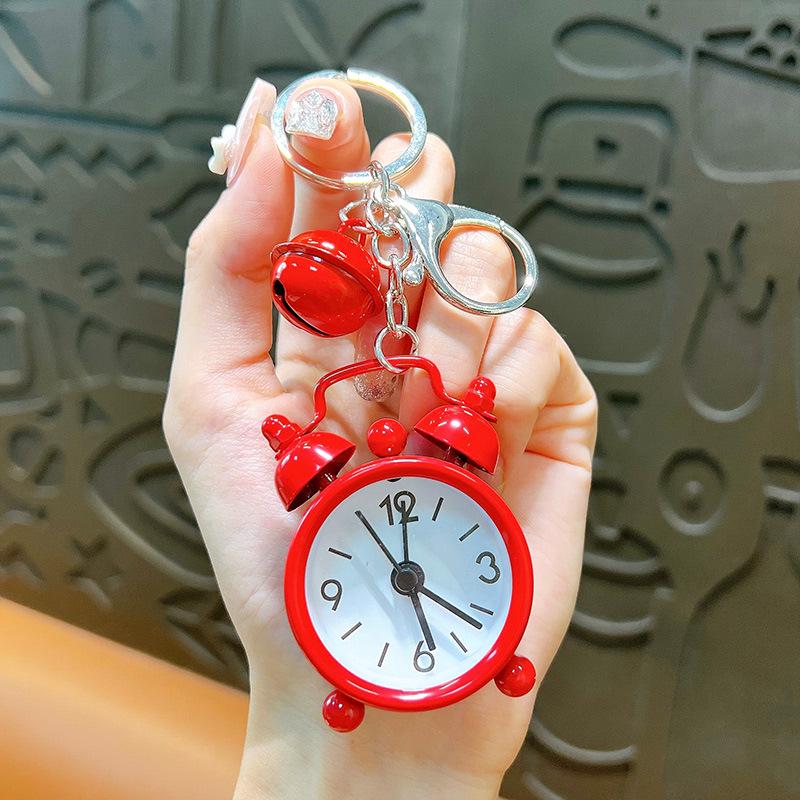 

Корейский и японский брелок-подвеска с будильником: Креативный автомобильный аксессуар-сумка и подарок для мероприятия красный