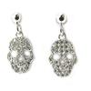 Les Trésors De Lily [M1736] - Boucles Argent 'Tête de Mort' blanc