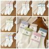 5Pairs Puppy Dog Winter Fluffy Socks Embroidery Plush Floor Socks Mink Fleece Socks  Autumn Winter