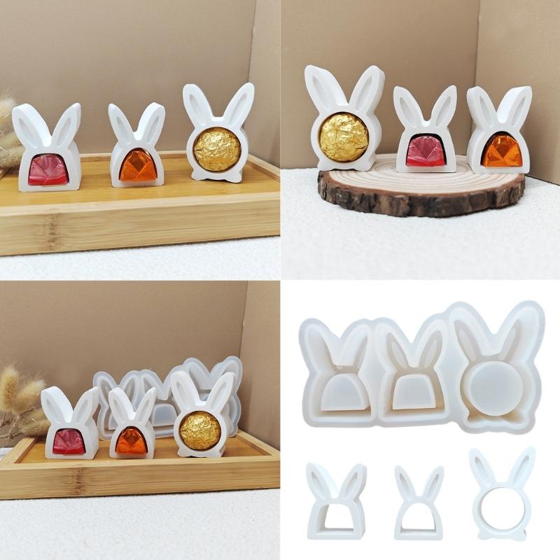 Silicone Molds Hollow Rabbits Molds Plasters Molds Casting Molds Ornament Molds Easters Rabbits Molds Baking Molds