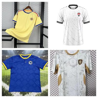 2026 World Cup Football Jersey Uzbekistan Bosnia and Herzegovina Congo Czech Republic Curacao Iraq Jersey Men's Print