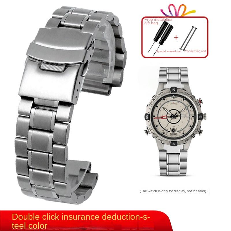 Solid Stainless Steel Watch Band Strap for Timex Tides T45601 T2N721 T2N720 T2N739 TW2T76500 Men E-tide Compass Metal Watchband