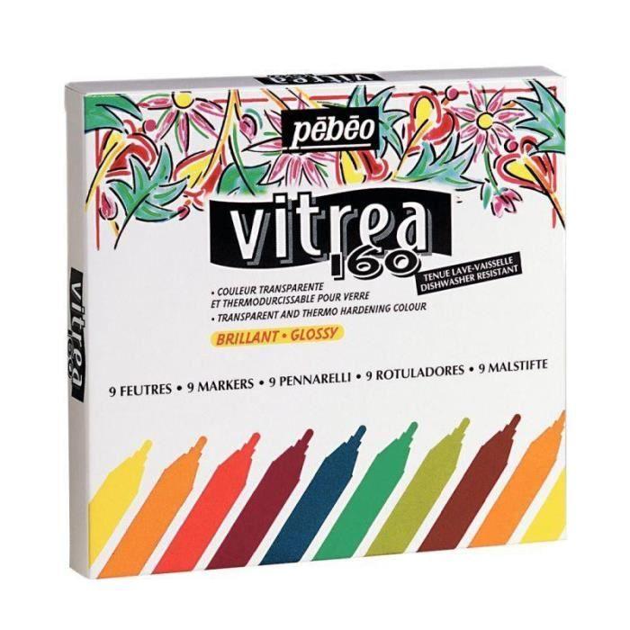 Pochette de 9 feutres à porcelaine PEBEO