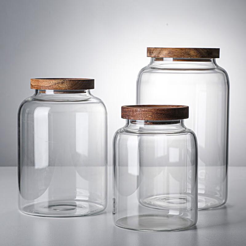 Shangqi Round High Borosilicate Glass Storage Jar