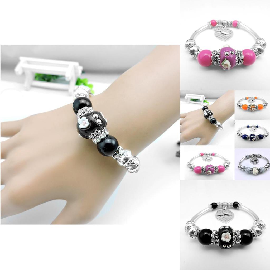 Elegant Silver Plated Color Indonesia Beads Bracelet For Women With Timeless Charm