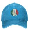 Italian Gift Shirt Funny Italy Denim Baseball Cap Outdoor Gym Trucker Hat Summer Unisex Teens Vintage Design Baseball Caps