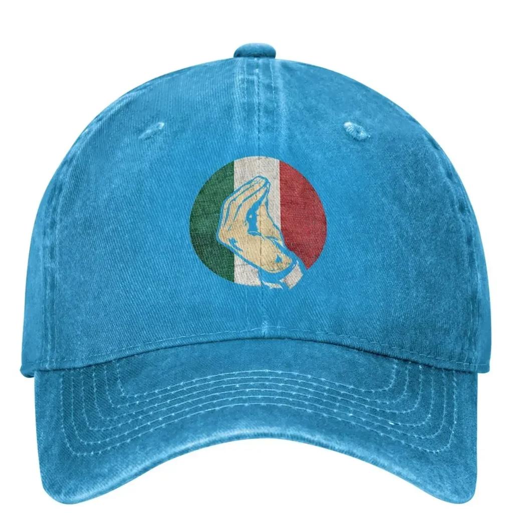 Italian Gift Shirt Funny Italy Denim Baseball Cap Outdoor Gym Trucker Hat Summer Unisex Teens Vintage Design Baseball Caps