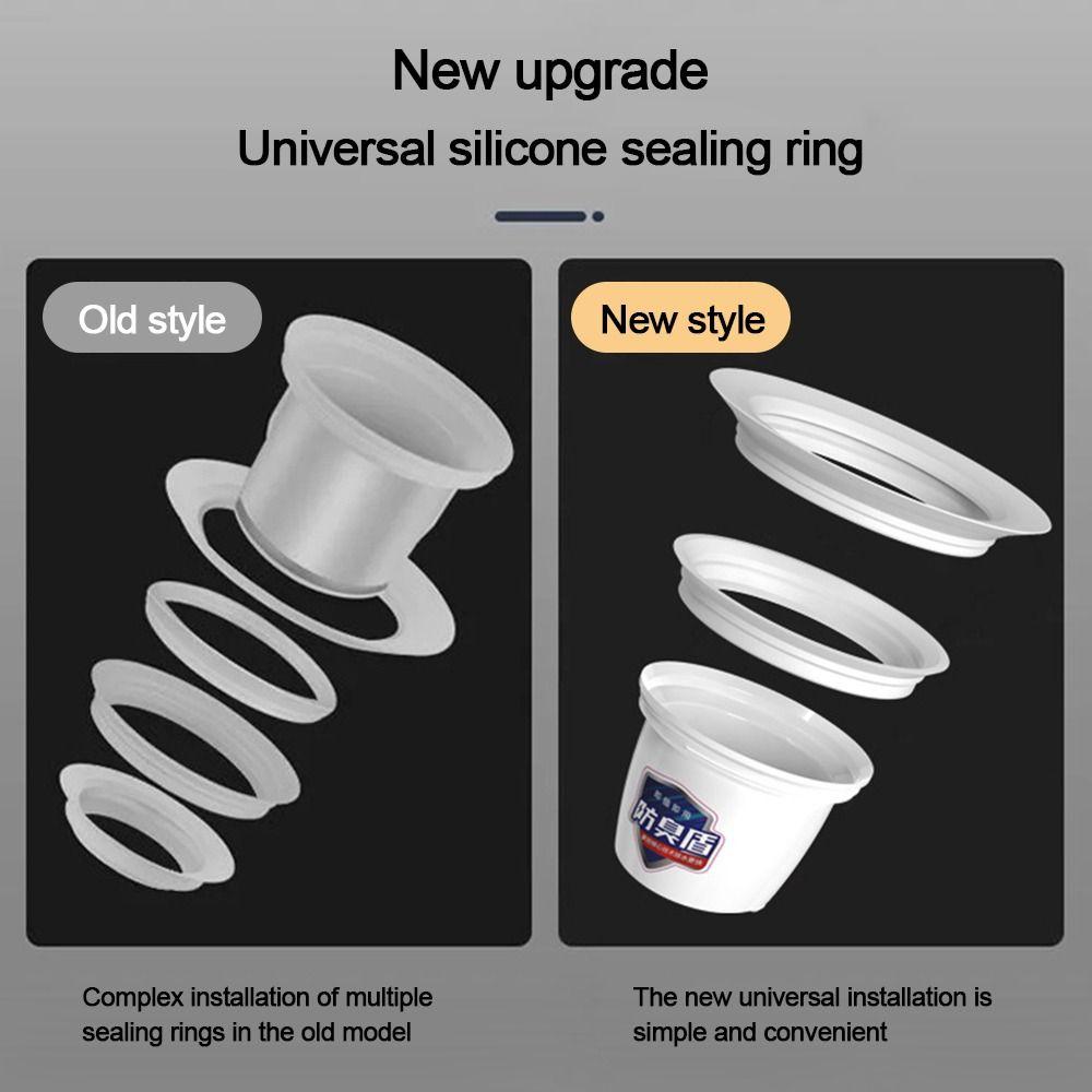Plastic Squatting Pan Anti-smell Plug Anti-Odor Toilet Fitting  Bathroom Squat Toilet