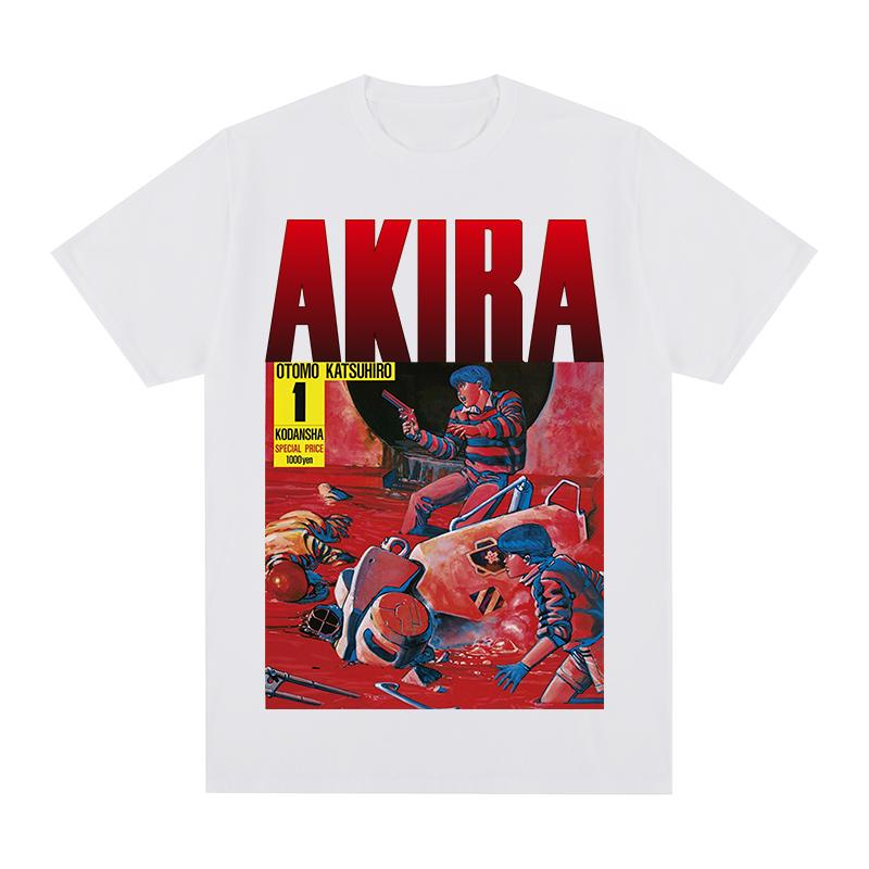 Akira Neo Otomo Katsuhiro Anime Cartoon 1988 Natural Manga Tokyo vintage T-shirt Cotton Men T shirt New TEE TSHIRT Womens Tops S