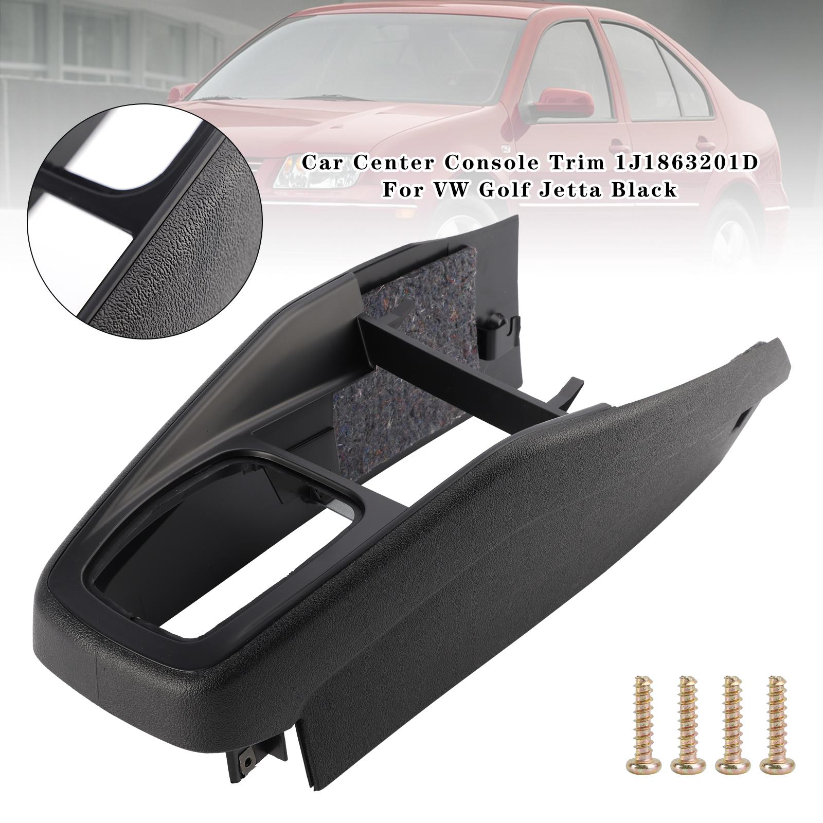 

Car Center Console Trim 1J1863201D For VW Golf Jetta Black