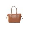 Michael Kors MK Voyager Letter Logo Pendant Solid Color Leather Catfish Bag Medium Women handbags Brown 30H7GV6T8L-LUGGAGE