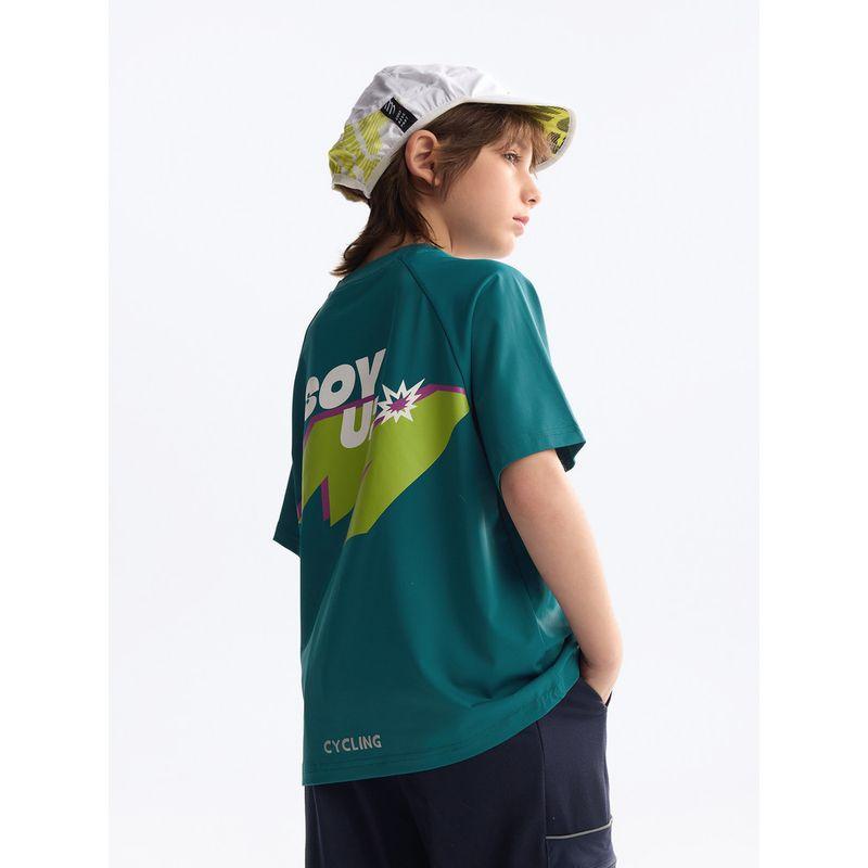 [Moisture-Absorbing and Quick-Drying] Mqd Children's Clothing Boys' Short-Sleeved T-Shirt Summer New Cycling Clothing Children's Sports Top