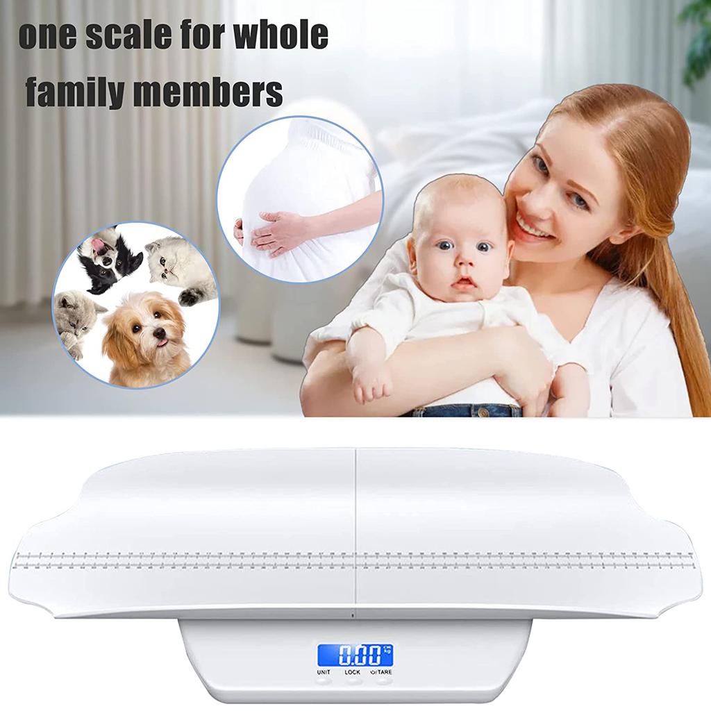 for Smart Baby Scale Infant Digital Scale Pound Ounces Kilogram Weighing Mode Height Chart Sensitive Sensor Scale for Ki