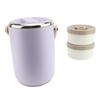 Vacuum Insulated Food Container 2L 304 Stainless Steel Stackable Portable Insulated Lunch Box Hot