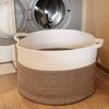 Cotton Rope Woven Laundry Hamper & Storage Basket, Large Capacity, Foldable for Clothes, Toys, and Sundries.