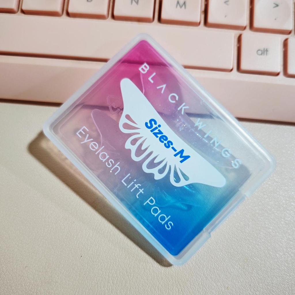 BLACKWINGS 3 Sizes Butterfly Lower Eye Patch Eyelash Perming Curler Lift Pads Eyelash Perm Pads Rods for LashLift Silicone(Pink Butterfly 3 Sizes)