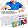 Toddler Kids Math Flash Cards Wooden Number Blocks Cards Children rly Educational Toy