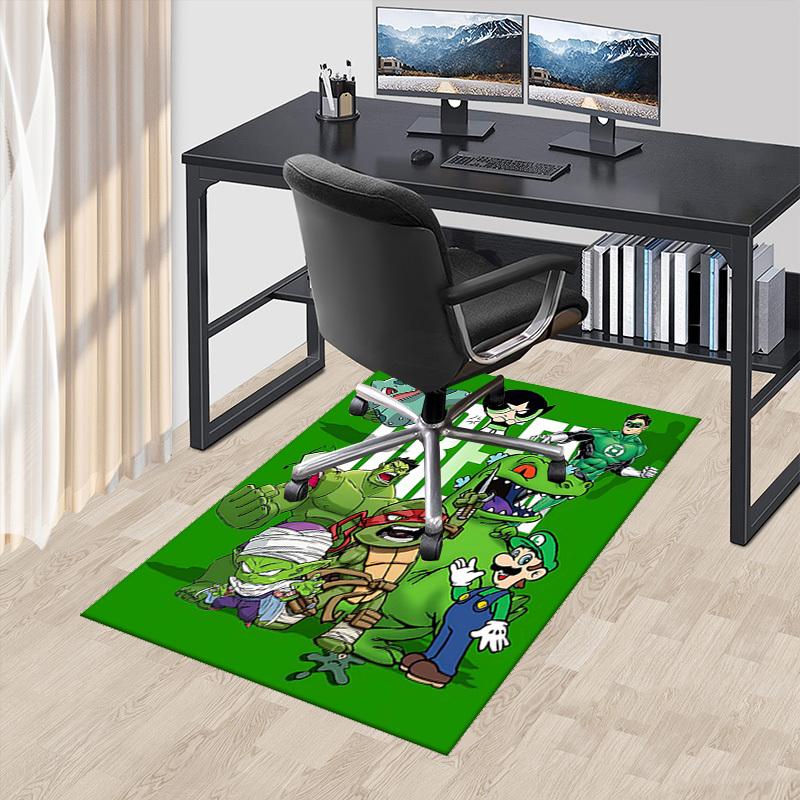 

1pc Green Lantern Superhero Chair Mat - Anime Cartoon Design, Non-Slip Carpet for Office, Home Decor, Living Room, Bedroom, Game Room, Dormitory Floor 60cm by 90cm