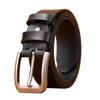 Belt Men'S First Layer Cowhide Leather Versatile Whole Tree Paste Leather Pin Buckle Belt Middle-Aged And Young Casual Pants Belt
