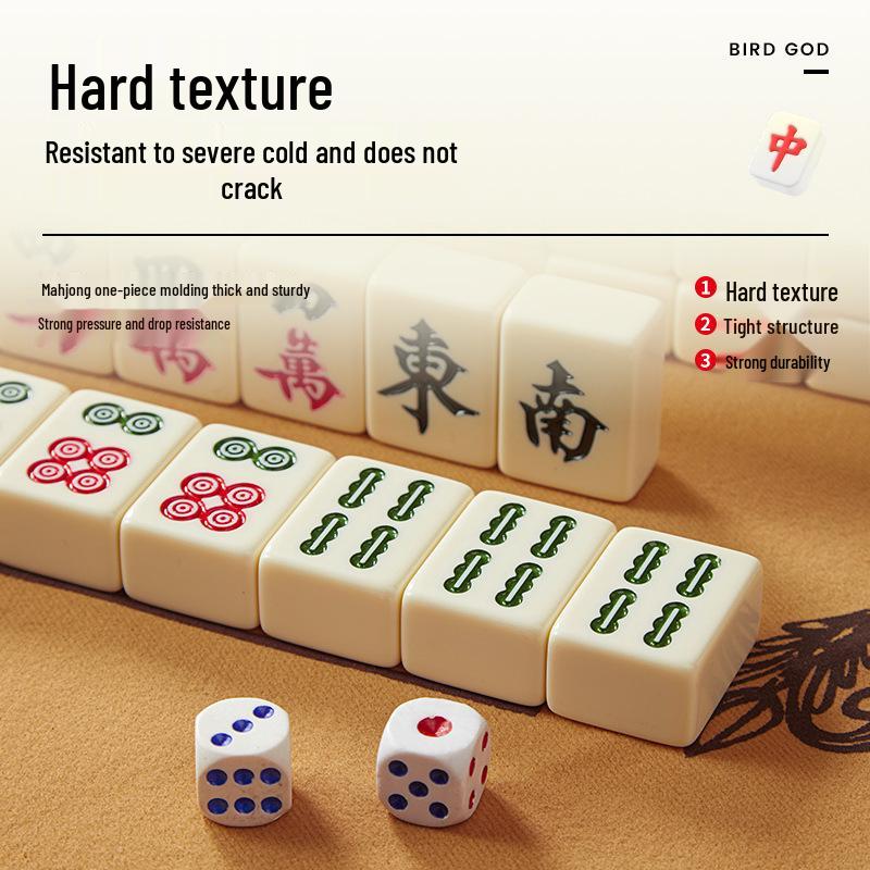 Elfenbeinweißes Mahjong-Fliesenset: Hausgemachte Handpolitur, Makellos, Große, Mittlere & Kleine Größen, Originalprodukt