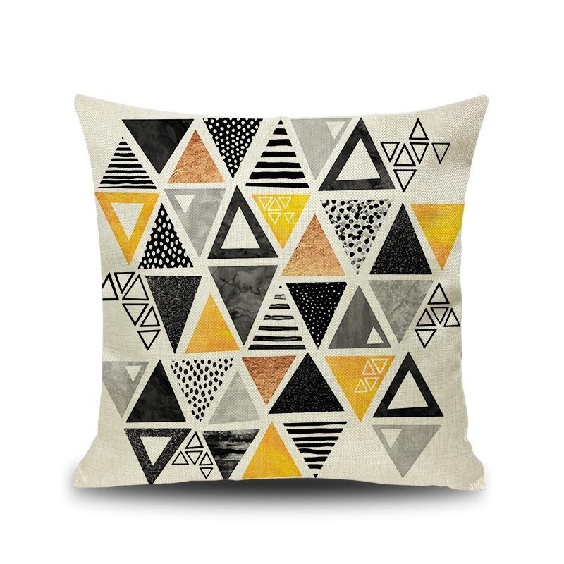 

Ins Linen Pillow Nordic Simple Sofa Cushion Sun and Moon Starry Sky Pillow Living Room Pillow Pillow Cover 45X45cm without pillow core