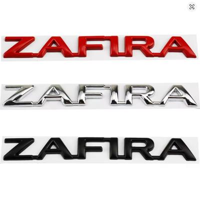 Car 3D Metal Letters Words Logo Decals Sticker For ZAFIRA Car Rear Trunk Alphabet Emblem Badge Decoration Stickers