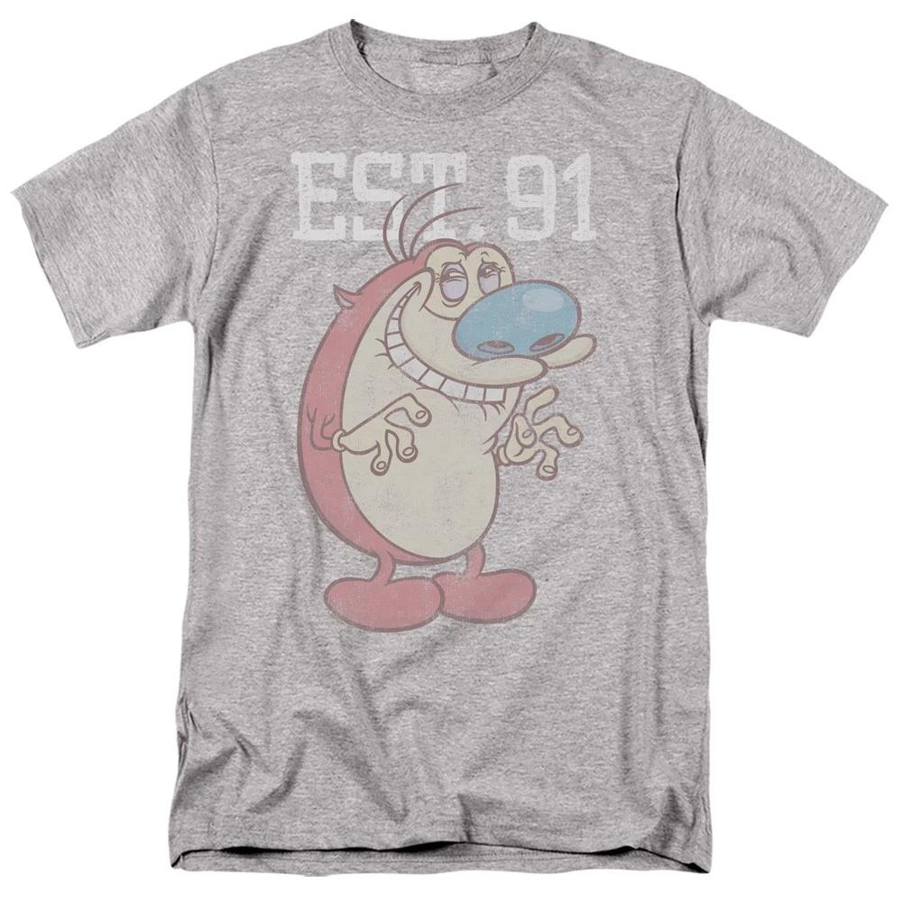 Ren And Stimpy - Stimpy Est - Unisex Short Sleeve Children s T-shirt - Gray 100