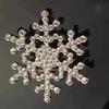 1 Pcs Decoration Charming Water Diamond Diamond Christmas Snow Flake Brooch Christmas Fashion Accessories For Women