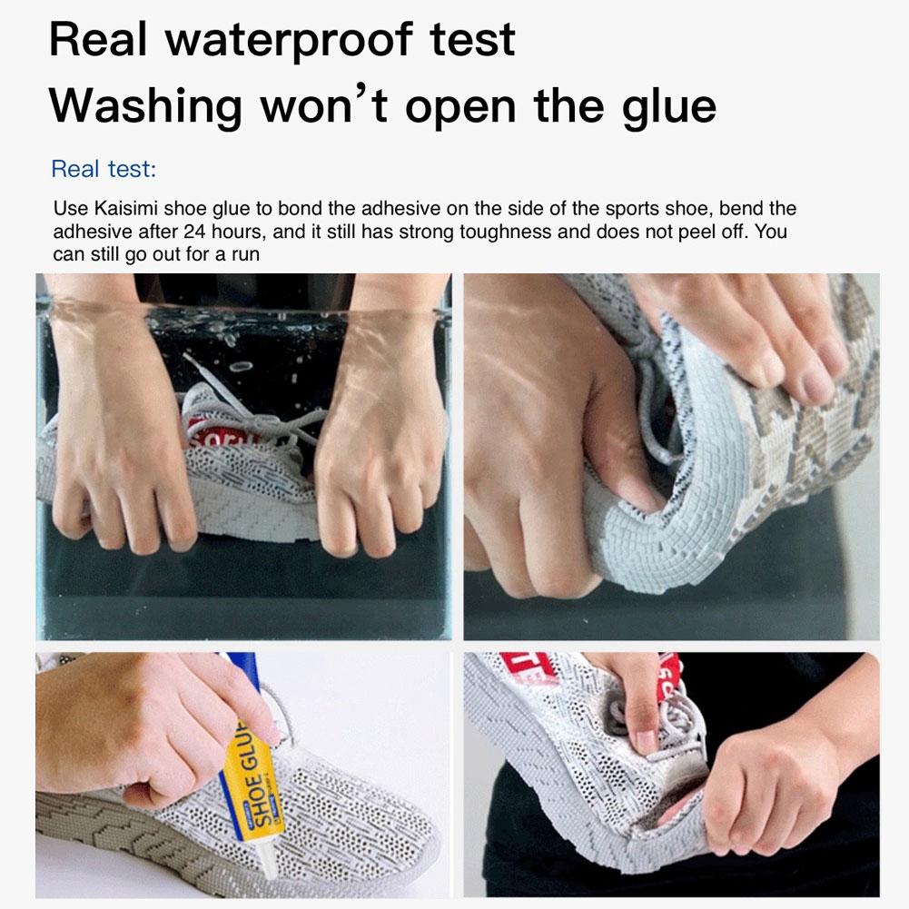 Waterproof Fast Dry Transparent Soft Resin Low Odor Adhesive for Sneaker Boot DIY Craft Fixing 60ml Strong Shoe Repair Glue