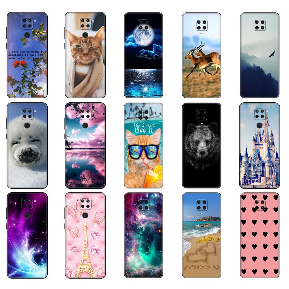 Für Xiaomi Redmi Note 9S Hülle Note 9 Weiche Silikon Handyhülle Für Redmi Note 9 Pro Rückseite Note9S Note9Pro Note9 Tasche schwarze TPU-Hülle