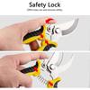 3-Piece Garden Pruning Shears Set - Sharp Steel Blades, for Flowers, Fruits, Vegetables, Precise Cutting,zxl