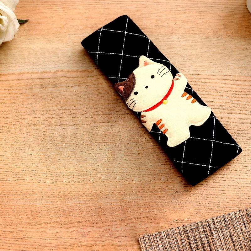 

Taiwan Baby Cat 620226 Cute Cat Automobile Safety Belt Cover Car Interior Decoration Shoulder Sleeve Supplies Cartoon Single Black