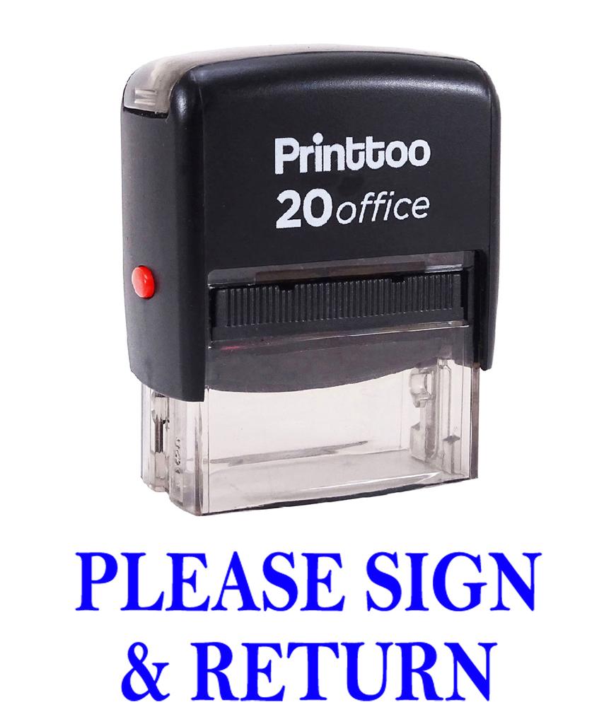 Printtoo PLEASE SEE ME Self Inking Rubber Stamp Office Stationary Custom