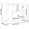 VidaXL Buffet Old Wood 80x40x75 Cm Engineered Wood, Storage Furniture, Kitchen Storage Furniture, Furniture of 856862