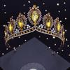 Baroque Vintage Crystal Tiaras Wedding Crown Bride Headdress Royal Queen Bridal Diadem Pageant Wedding Crown Hair Jewelry